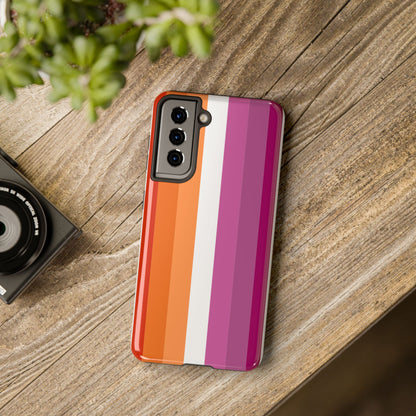 Lesbian Flag tough Impact-Resistant Phone Case