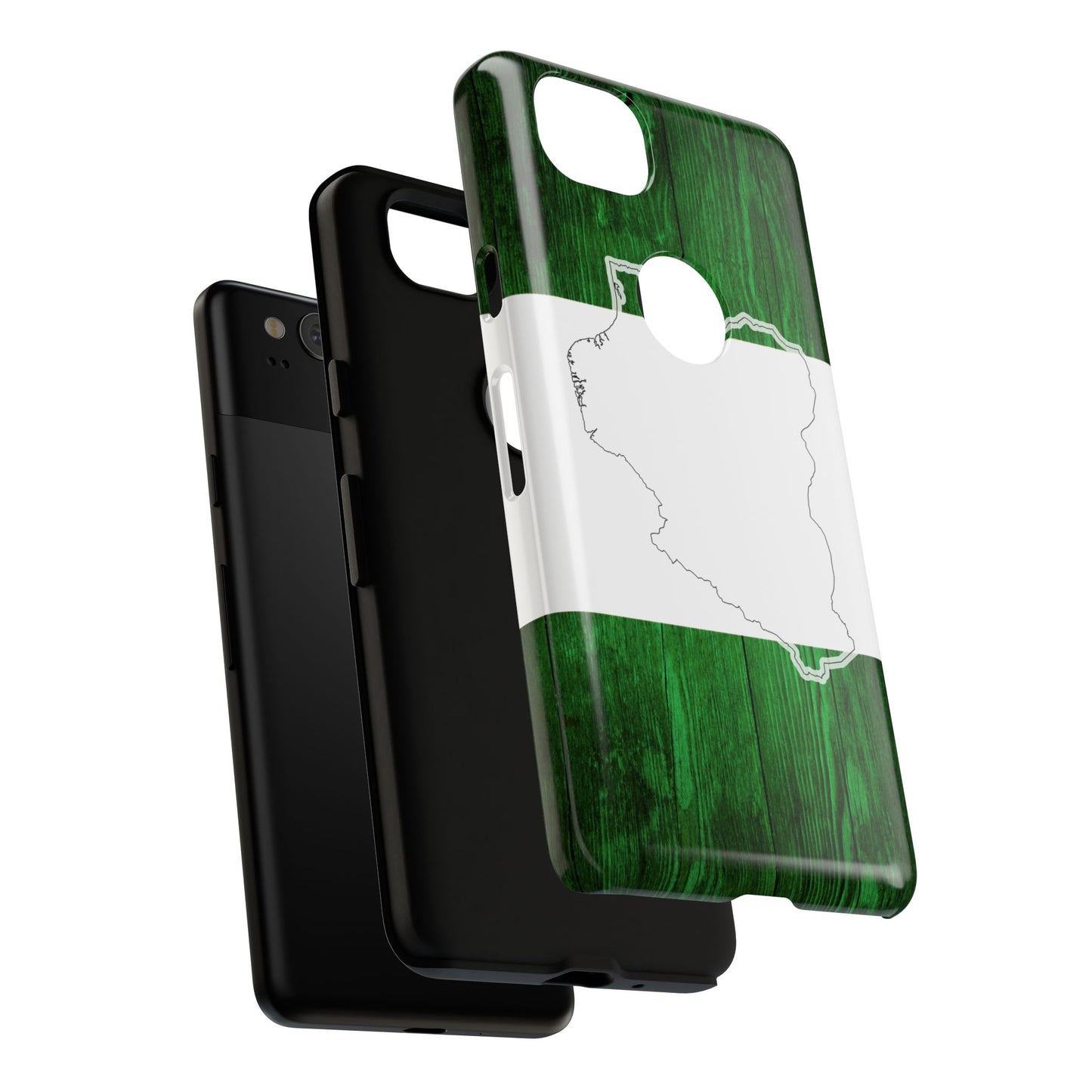 Nigeria Flag Phone Case, African Nation Protective Cover, Nigeria Pride Accessory, Tough Phone Case for Patriots, Nigerian Flag Mobile Case