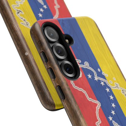 Venezuela Flag Phone Map Case Protective Tough Cover Flag of Venezuela Samsung Venezuelan Pride Hard Plastic Back Venezuela Map Cover