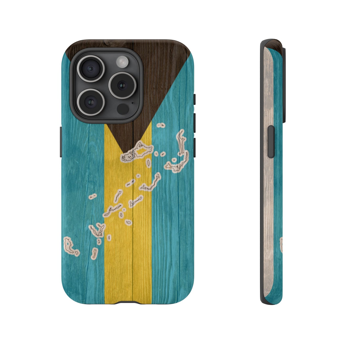 Bahamas Flag Phone Map Case Protective Tough Cover Flag of Bahamas Samsung Bahamian Pride Hard Plastic Back Bahamas Flag Cover