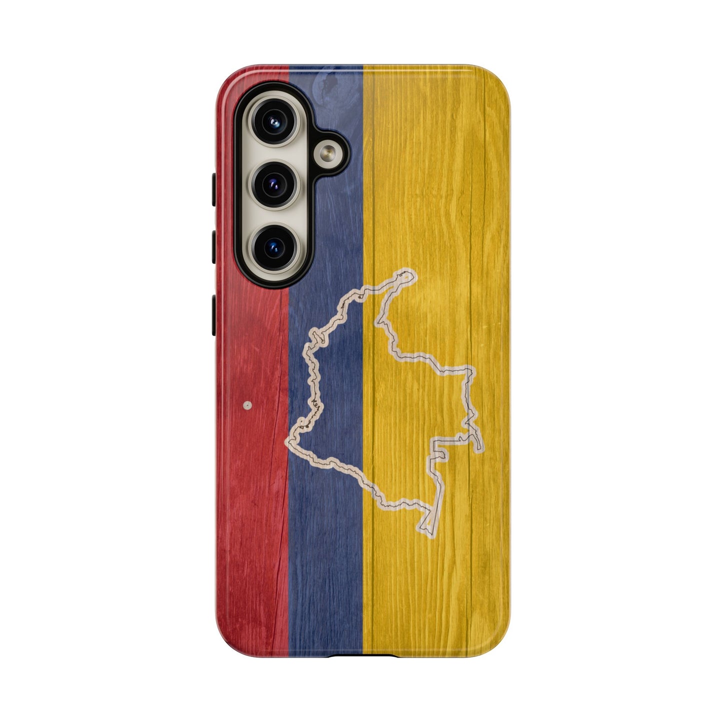Colombian Flag Map Style iPhone Case Protective Tough Cover Flag of Colombia Samsung Colombian Pride Huawei Hard Plastic Back Colombia Phone