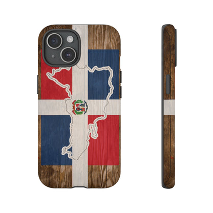 Dominican Republic Flag Phone Map Case Protective Tough Cover Flag of Dominican Pride Hard Plastic Back DR Flag Cover Dominicana