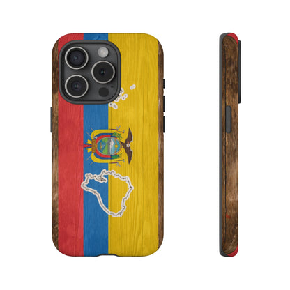 Ecuador Flag Phone Map Case Protective Tough Cover Flag of Ecuador Samsung Ecuadorian Pride Hard Plastic Back Ecuadorian Flag Cover