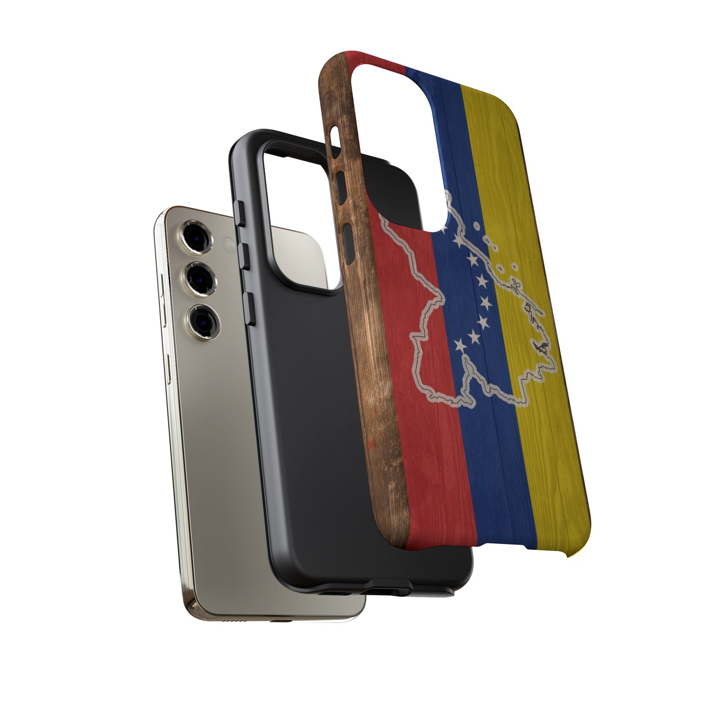 Venezuela Flag Phone Map Case Protective Tough Cover Flag of Venezuela Samsung Venezuelan Pride Hard Plastic Back Venezuela Map Cover