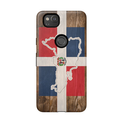 Dominican Republic Flag Phone Map Case Protective Tough Cover Flag of Dominican Pride Hard Plastic Back DR Flag Cover Dominicana
