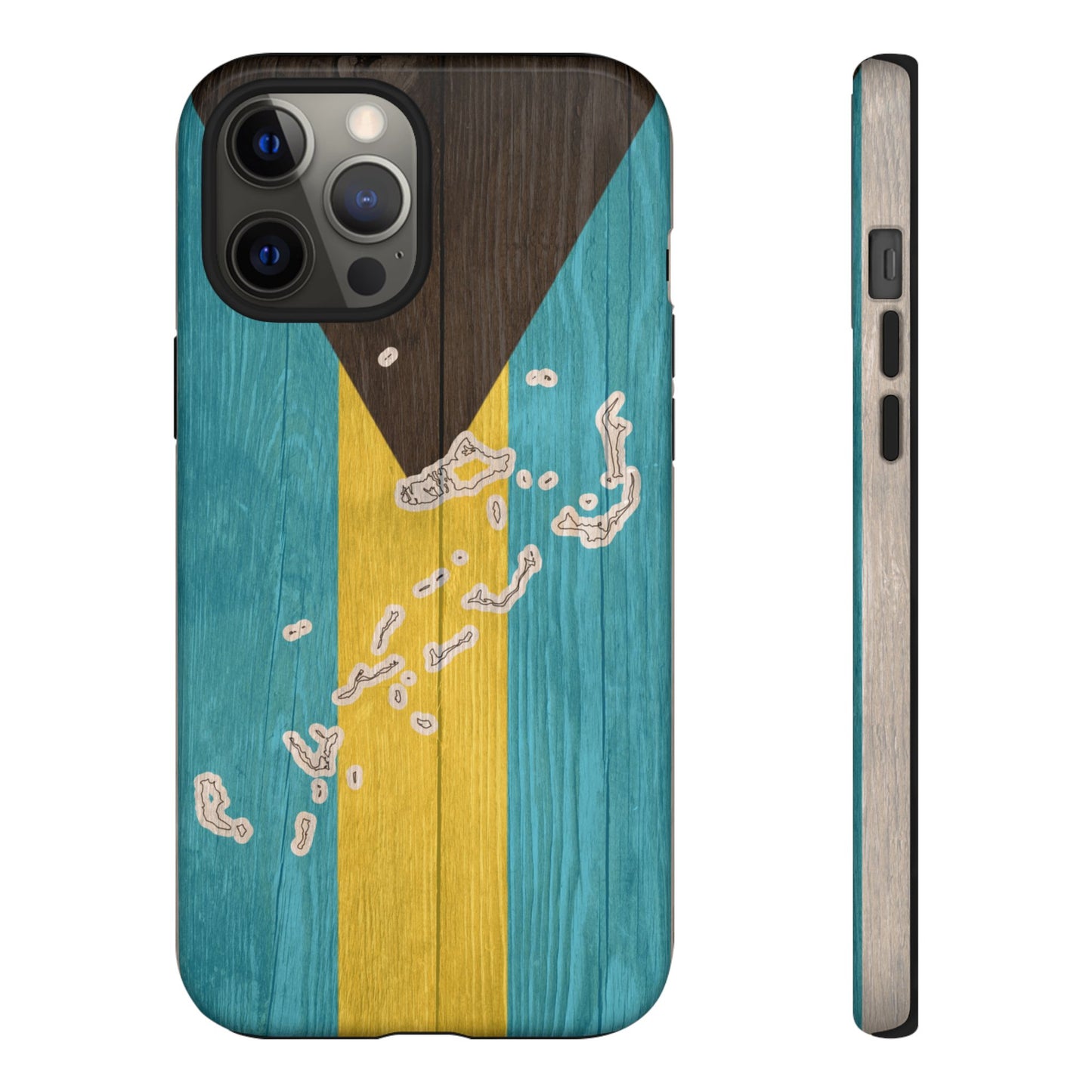 Bahamas Flag Phone Map Case Protective Tough Cover Flag of Bahamas Samsung Bahamian Pride Hard Plastic Back Bahamas Flag Cover