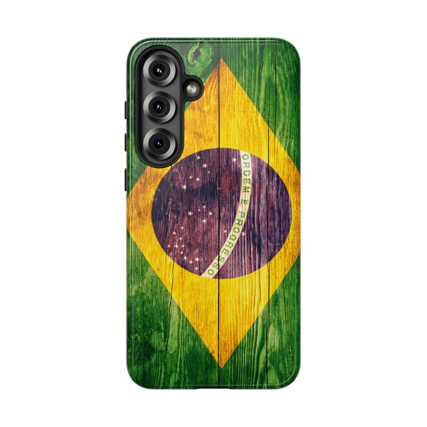 Brazil Phone Case Protective Tough Cover Flag of Brazil Samsung Brazilian Pride Hard Plastic Back Brazil Flag Cover IPhone Souvenir Gift Protective Case