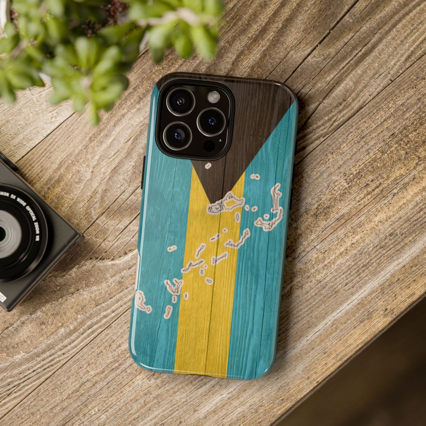 Bahamas Flag Phone Map Case Protective Tough Cover Flag of Bahamas Samsung Bahamian Pride Hard Plastic Back Bahamas Flag Cover