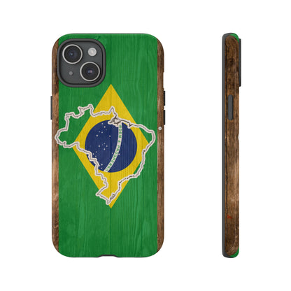 Brazil Flag Phone Map Case Protective Tough Cover Flag of Brazil Samsung Brazilian Pride Hard Plastic Back Brazil Flag Cover