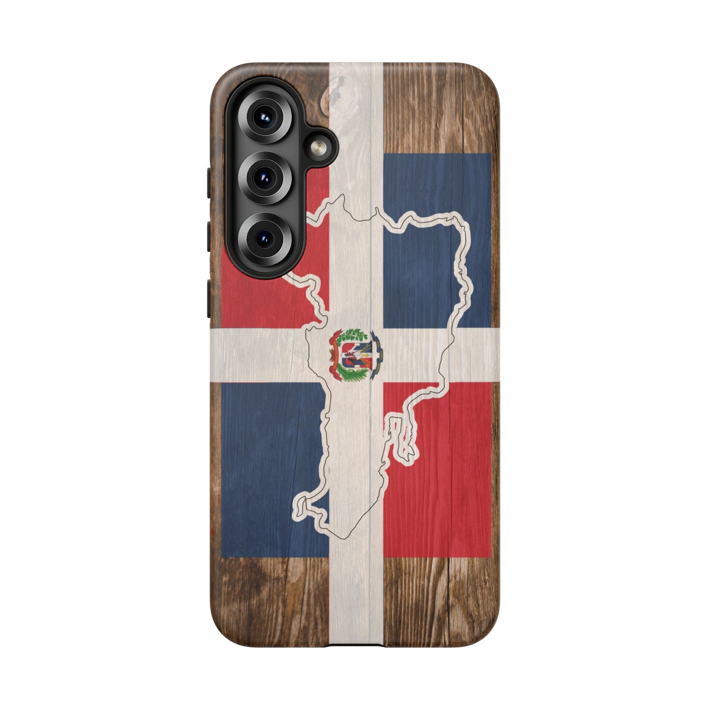 Dominican Republic Flag Phone Map Case Protective Tough Cover Flag of Dominican Pride Hard Plastic Back DR Flag Cover Dominicana