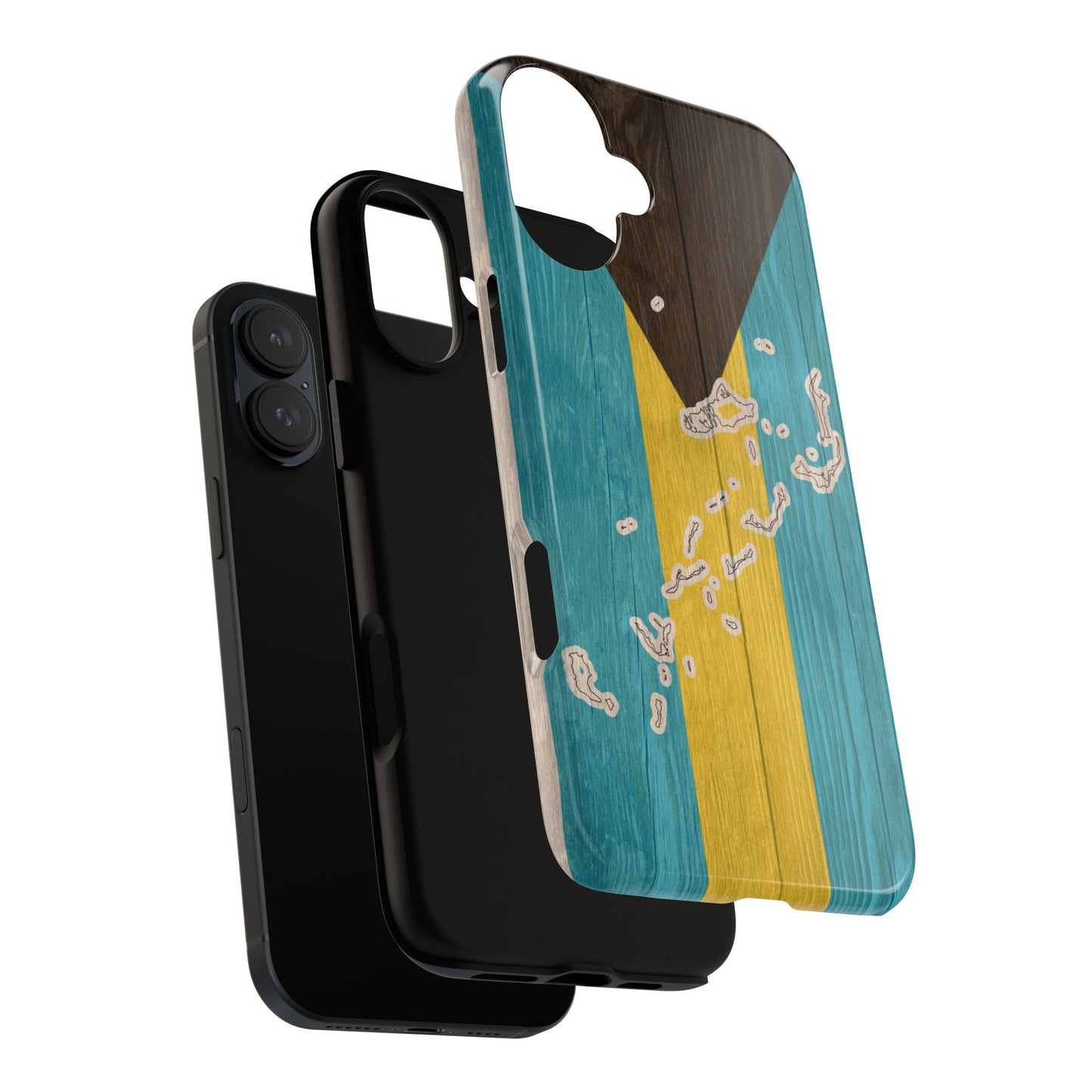 Bahamas Flag Phone Map Case Protective Tough Cover Flag of Bahamas Samsung Bahamian Pride Hard Plastic Back Bahamas Flag Cover