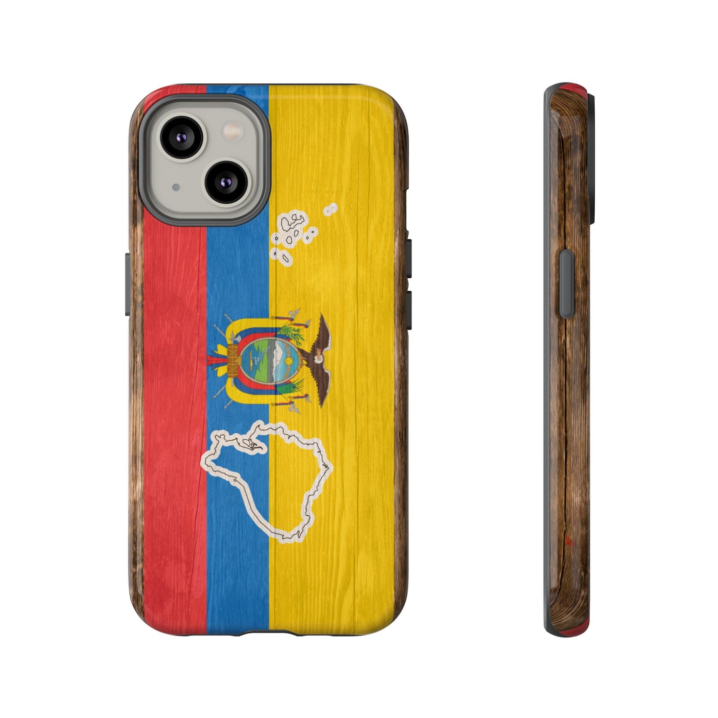 Ecuador Flag Phone Map Case Protective Tough Cover Flag of Ecuador Samsung Ecuadorian Pride Hard Plastic Back Ecuadorian Flag Cover