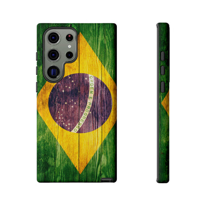 Brazil Phone Case Protective Tough Cover Flag of Brazil Samsung Brazilian Pride Hard Plastic Back Brazil Flag Cover IPhone Souvenir Gift Protective Case