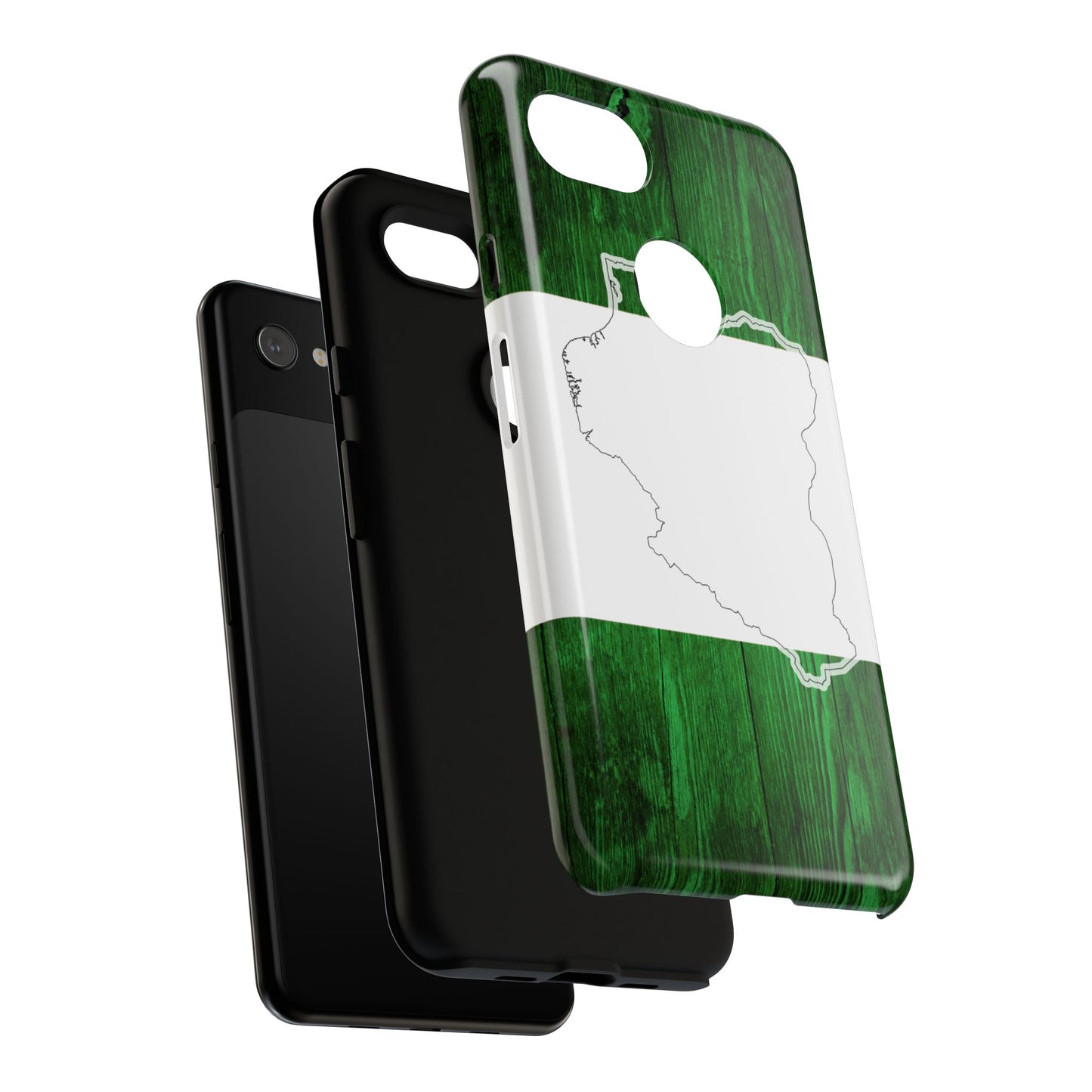 Nigeria Flag Phone Case, African Nation Protective Cover, Nigeria Pride Accessory, Tough Phone Case for Patriots, Nigerian Flag Mobile Case