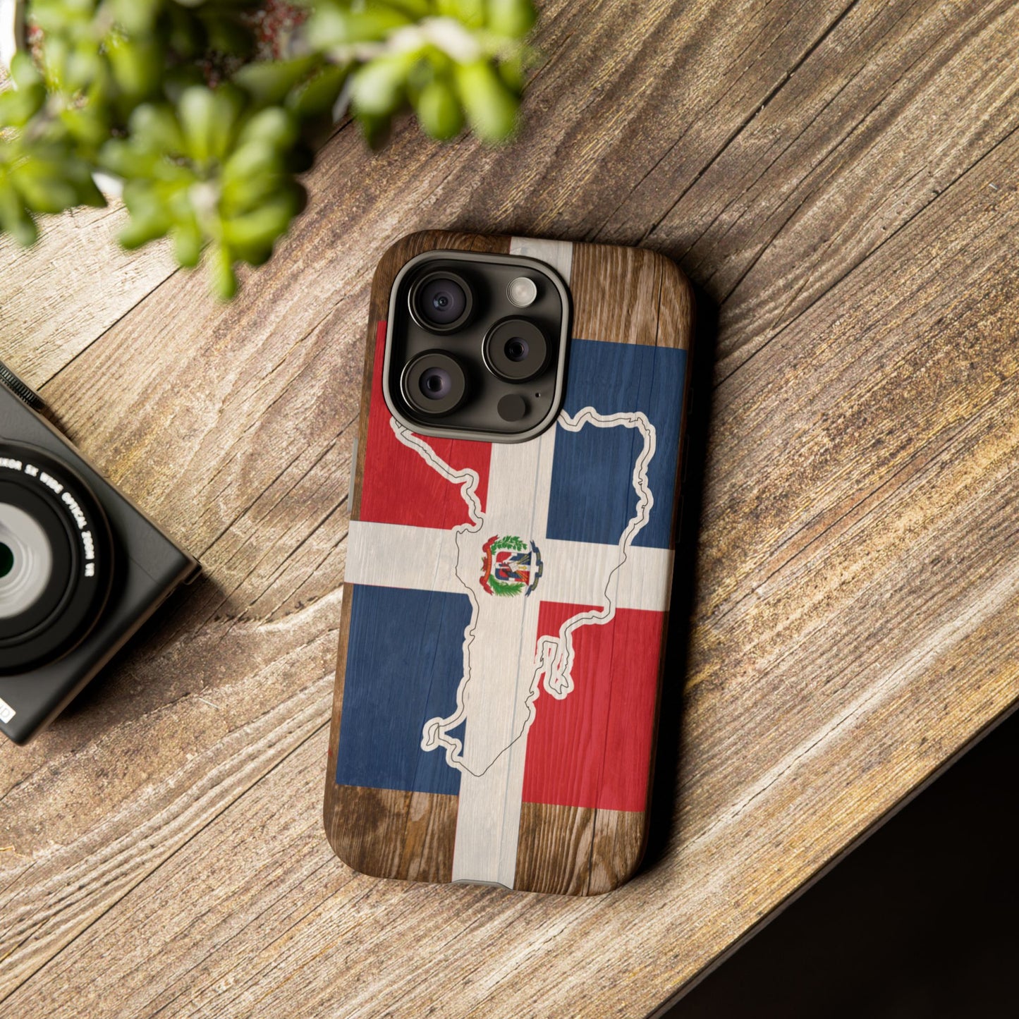 Dominican Republic Flag Phone Map Case Protective Tough Cover Flag of Dominican Pride Hard Plastic Back DR Flag Cover Dominicana