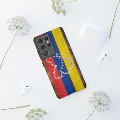 Venezuela Flag Phone Map Case Protective Tough Cover Flag of Venezuela Samsung Venezuelan Pride Hard Plastic Back Venezuela Map Cover