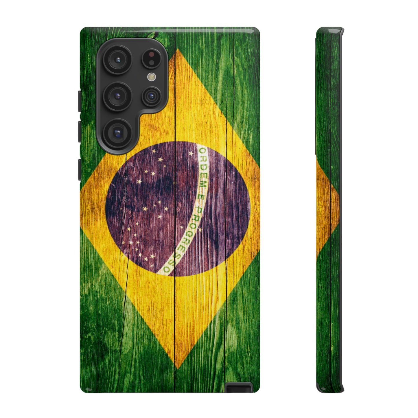 Brazil Phone Case Protective Tough Cover Flag of Brazil Samsung Brazilian Pride Hard Plastic Back Brazil Flag Cover IPhone Souvenir Gift Protective Case