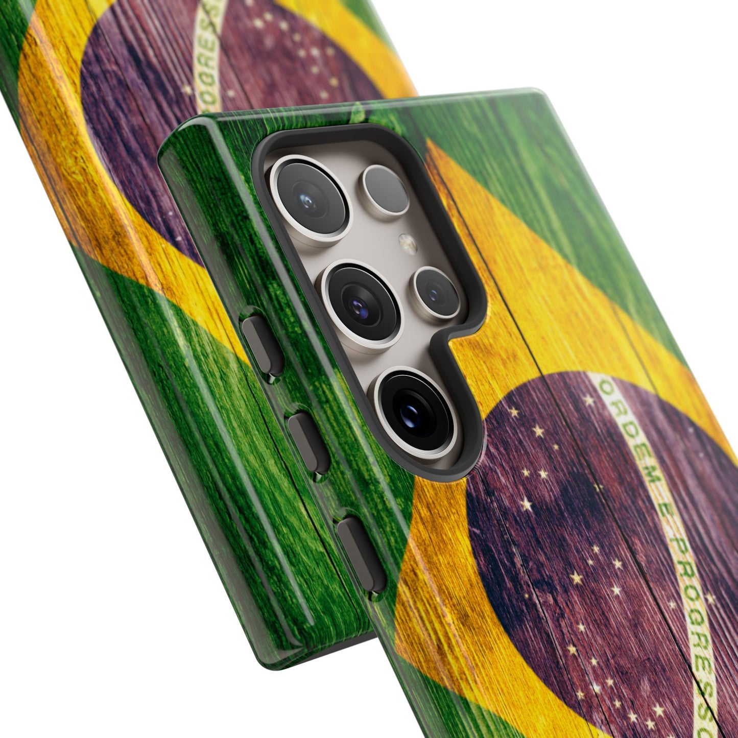 Brazil Phone Case Protective Tough Cover Flag of Brazil Samsung Brazilian Pride Hard Plastic Back Brazil Flag Cover IPhone Souvenir Gift Protective Case