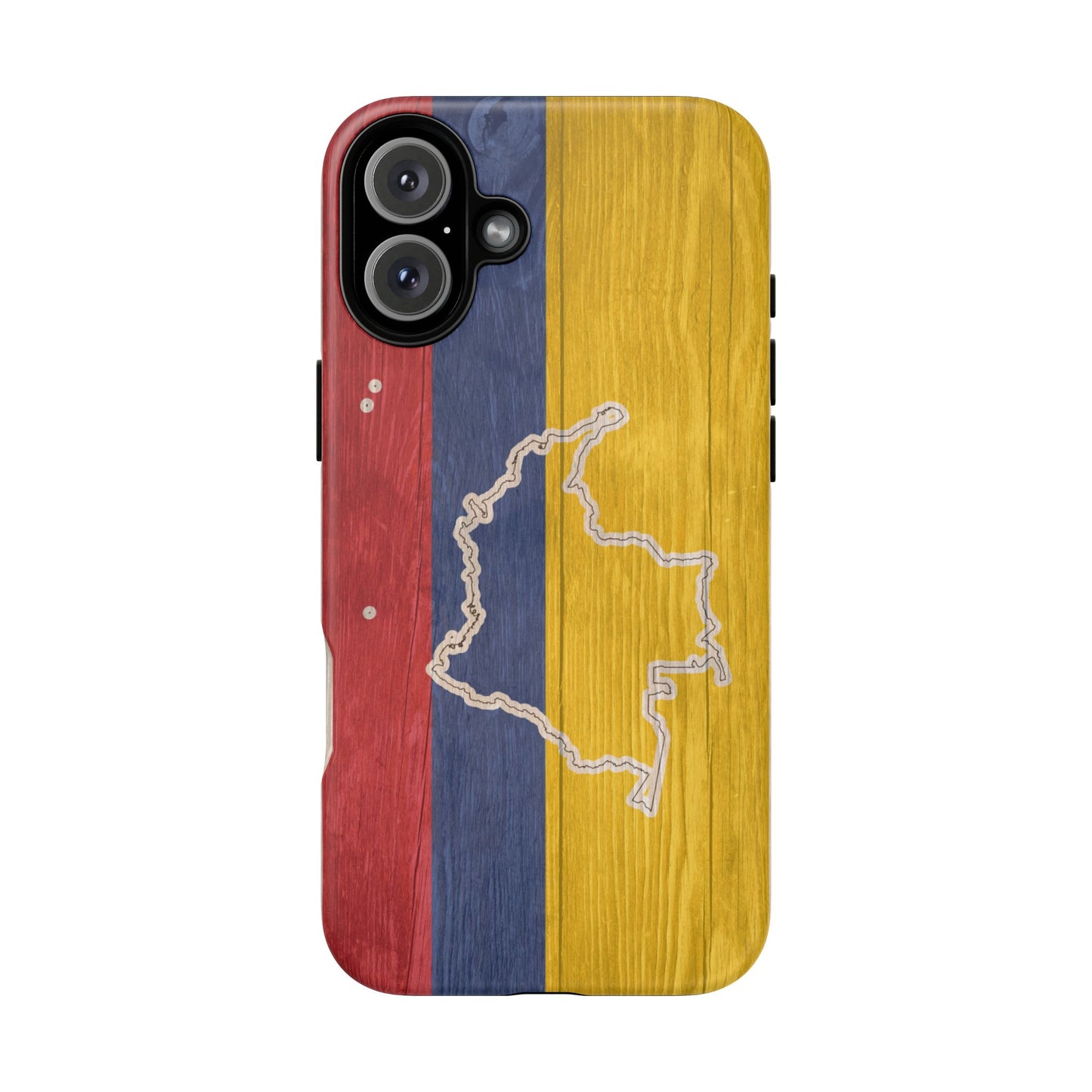Colombian Flag Map Style iPhone Case Protective Tough Cover Flag of Colombia Samsung Colombian Pride Huawei Hard Plastic Back Colombia Phone