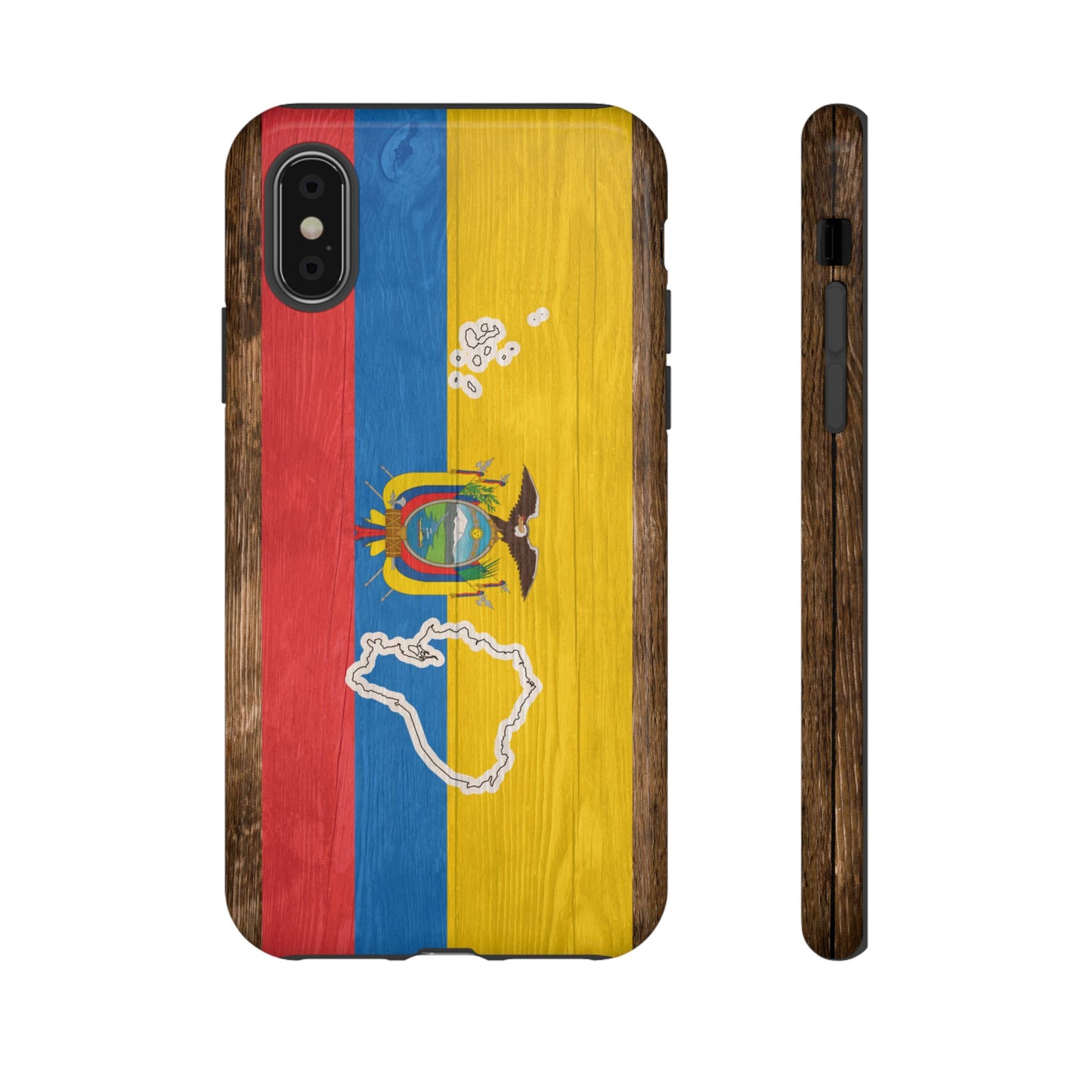Ecuador Flag Phone Map Case Protective Tough Cover Flag of Ecuador Samsung Ecuadorian Pride Hard Plastic Back Ecuadorian Flag Cover