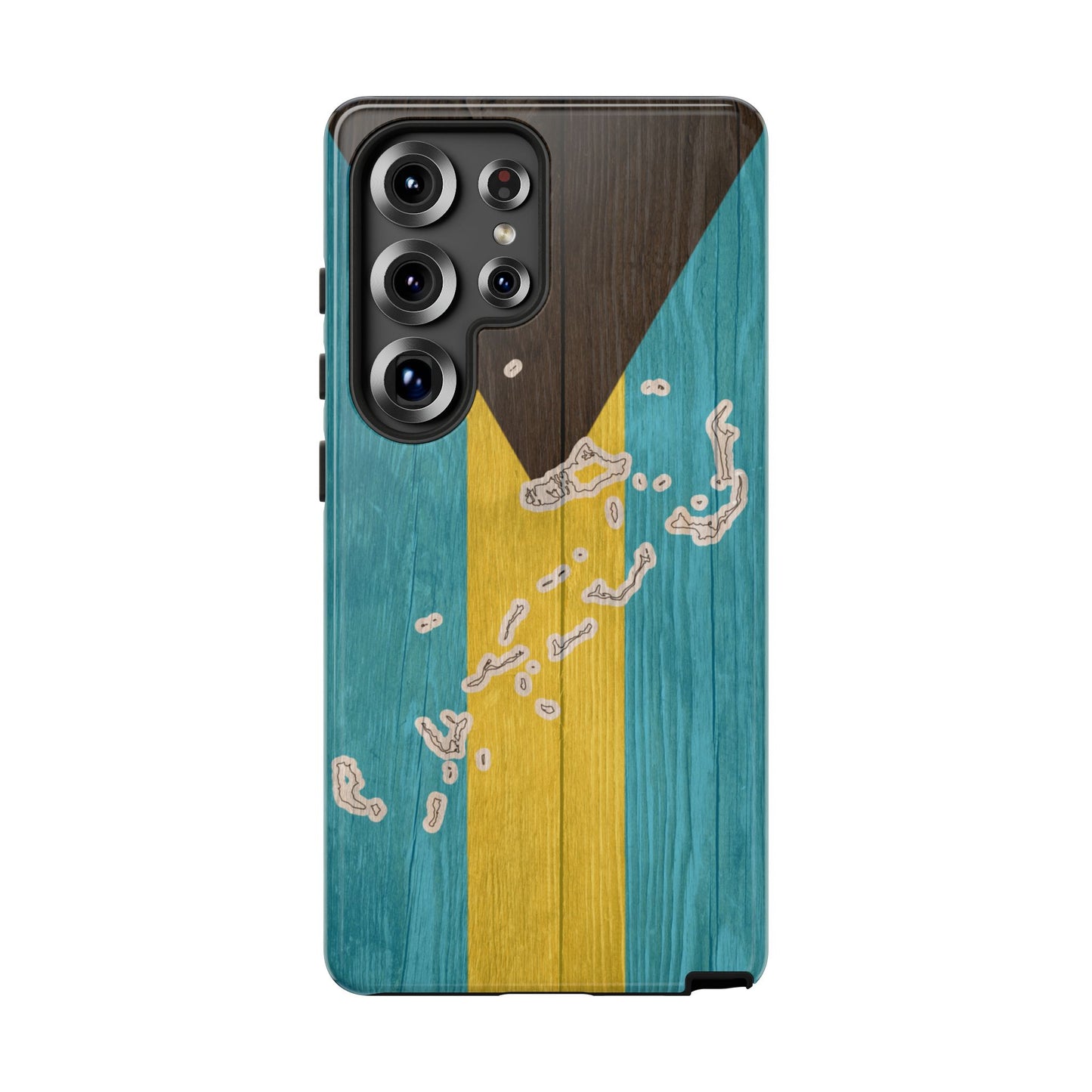 Bahamas Flag Phone Map Case Protective Tough Cover Flag of Bahamas Samsung Bahamian Pride Hard Plastic Back Bahamas Flag Cover