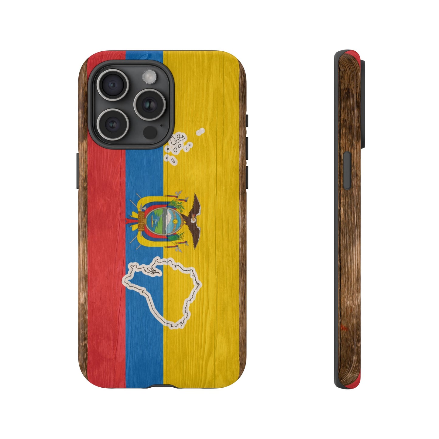 Ecuador Flag Phone Map Case Protective Tough Cover Flag of Ecuador Samsung Ecuadorian Pride Hard Plastic Back Ecuadorian Flag Cover
