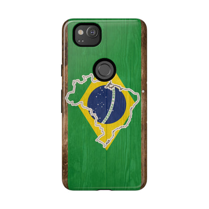 Brazil Flag Phone Map Case Protective Tough Cover Flag of Brazil Samsung Brazilian Pride Hard Plastic Back Brazil Flag Cover