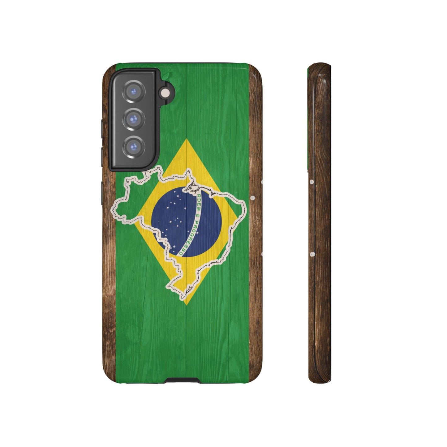 Brazil Flag Phone Map Case Protective Tough Cover Flag of Brazil Samsung Brazilian Pride Hard Plastic Back Brazil Flag Cover