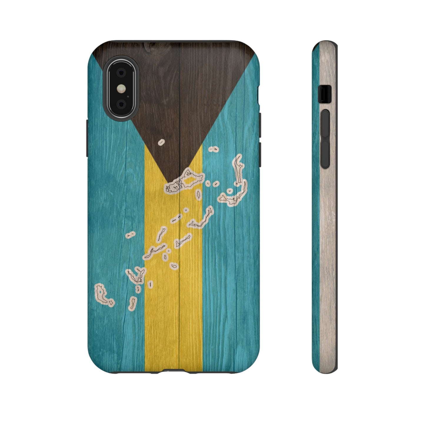 Bahamas Flag Phone Map Case Protective Tough Cover Flag of Bahamas Samsung Bahamian Pride Hard Plastic Back Bahamas Flag Cover