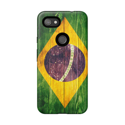 Brazil Phone Case Protective Tough Cover Flag of Brazil Samsung Brazilian Pride Hard Plastic Back Brazil Flag Cover IPhone Souvenir Gift Protective Case