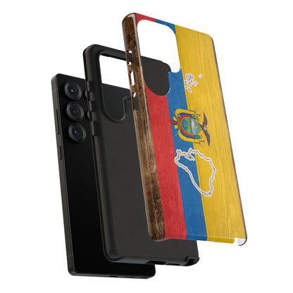 Ecuador Flag Phone Map Case Protective Tough Cover Flag of Ecuador Samsung Ecuadorian Pride Hard Plastic Back Ecuadorian Flag Cover