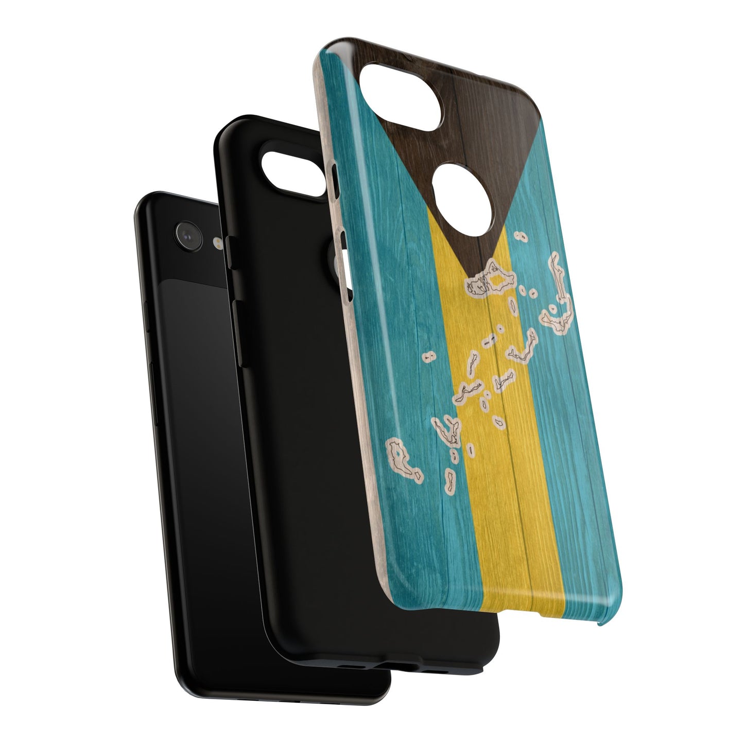 Bahamas Flag Phone Map Case Protective Tough Cover Flag of Bahamas Samsung Bahamian Pride Hard Plastic Back Bahamas Flag Cover