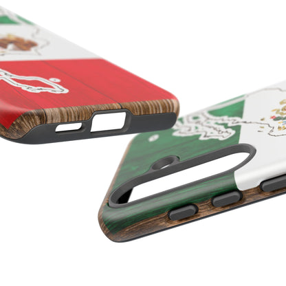 Phone Case, Mexican Flag Tough Case, Patriotic Mexico Phone Cover, Rugged Phone Protector, National Flag Phone Sleeve, Cinco de Mayo Gift