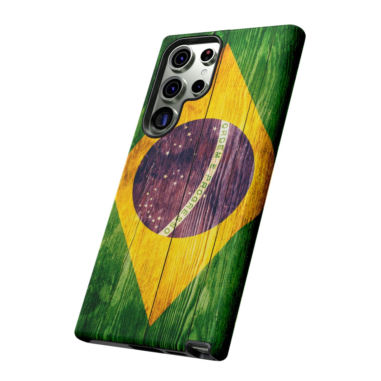 Brazil Phone Case Protective Tough Cover Flag of Brazil Samsung Brazilian Pride Hard Plastic Back Brazil Flag Cover IPhone Souvenir Gift Protective Case