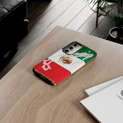 Phone Case, Mexican Flag Tough Case, Patriotic Mexico Phone Cover, Rugged Phone Protector, National Flag Phone Sleeve, Cinco de Mayo Gift
