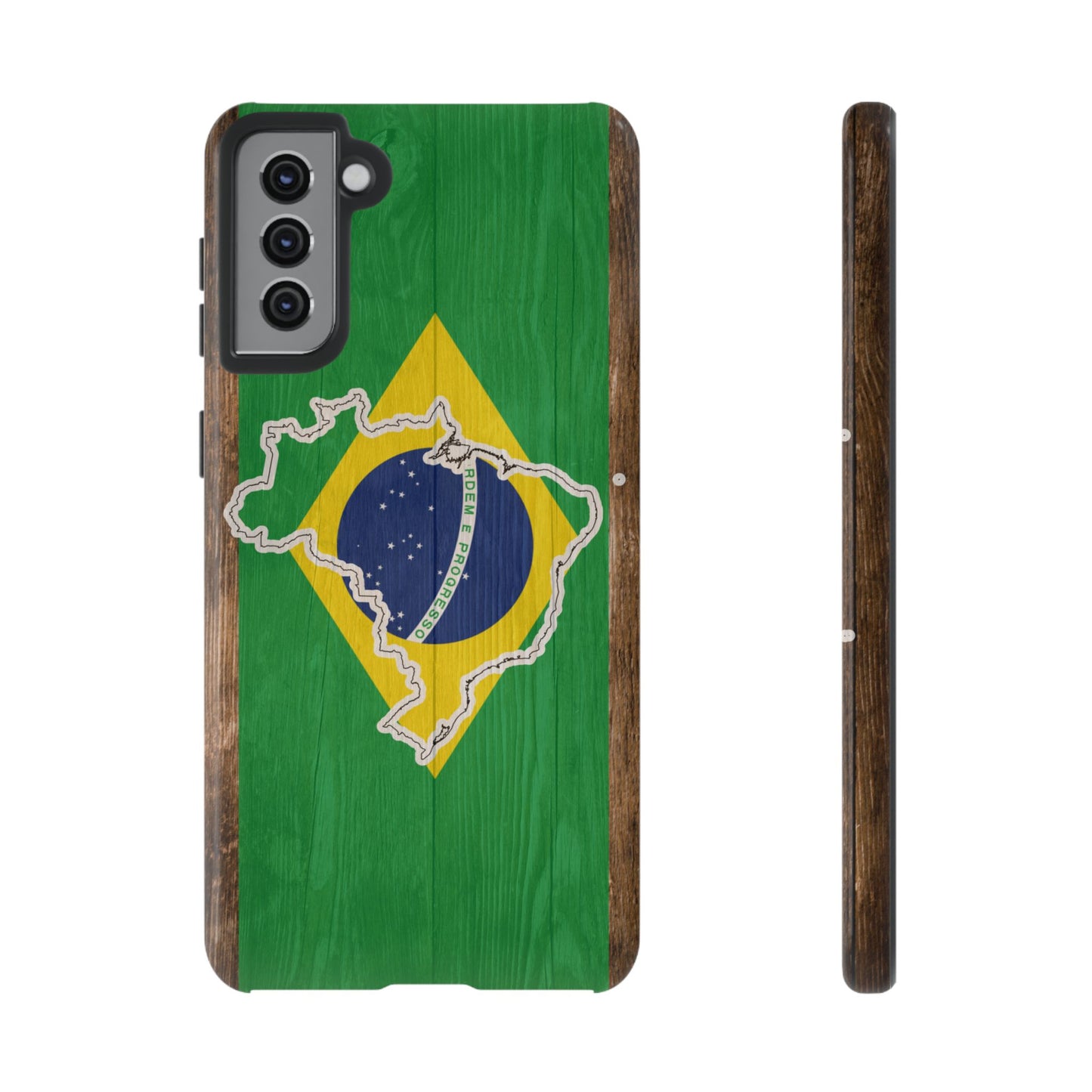 Brazil Flag Phone Map Case Protective Tough Cover Flag of Brazil Samsung Brazilian Pride Hard Plastic Back Brazil Flag Cover