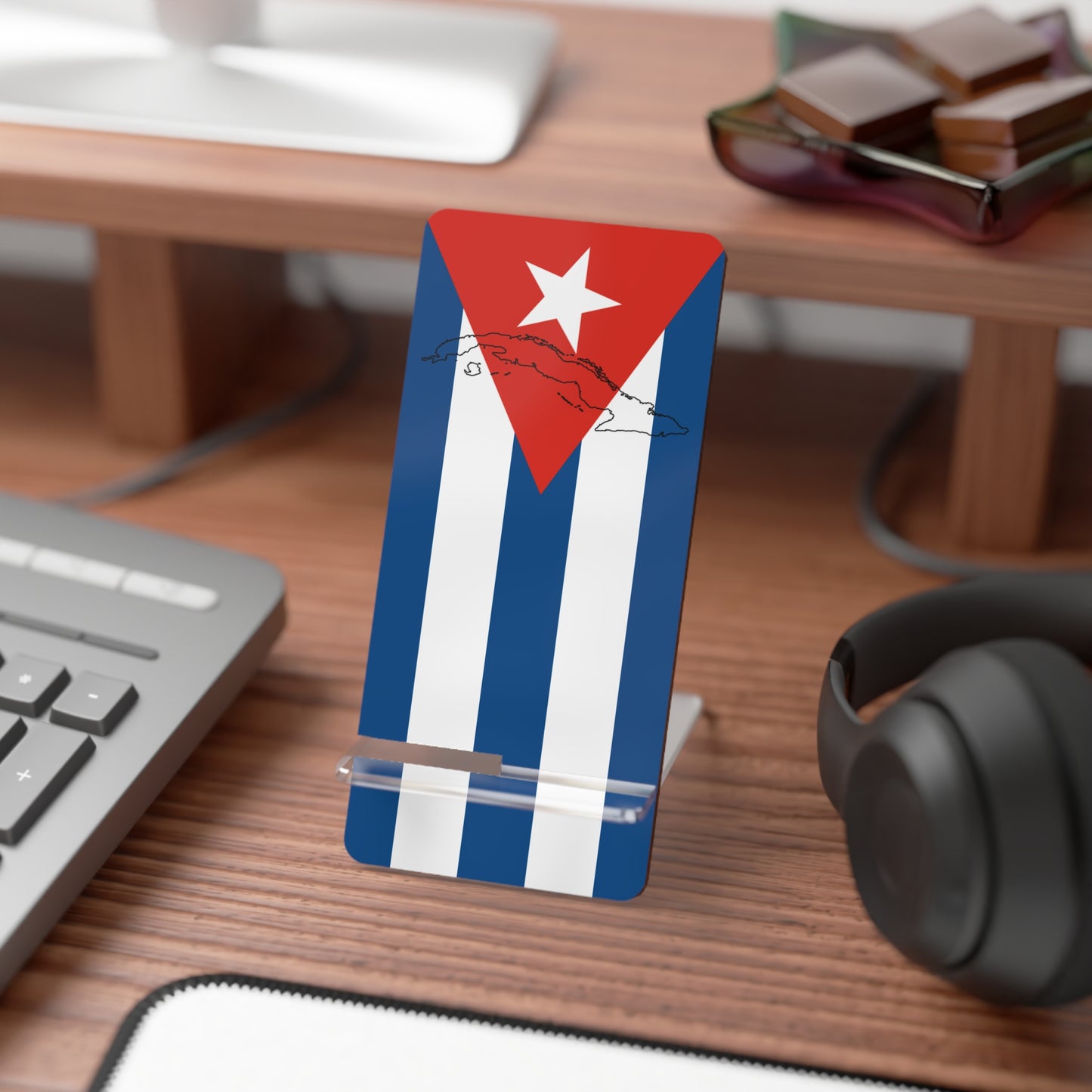 Phone Stand Cuban Flag & Map Design