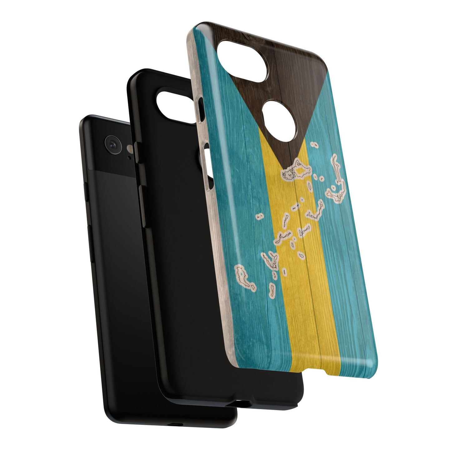 Bahamas Flag Phone Map Case Protective Tough Cover Flag of Bahamas Samsung Bahamian Pride Hard Plastic Back Bahamas Flag Cover