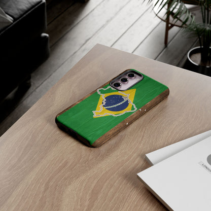 Brazil Flag Phone Map Case Protective Tough Cover Flag of Brazil Samsung Brazilian Pride Hard Plastic Back Brazil Flag Cover