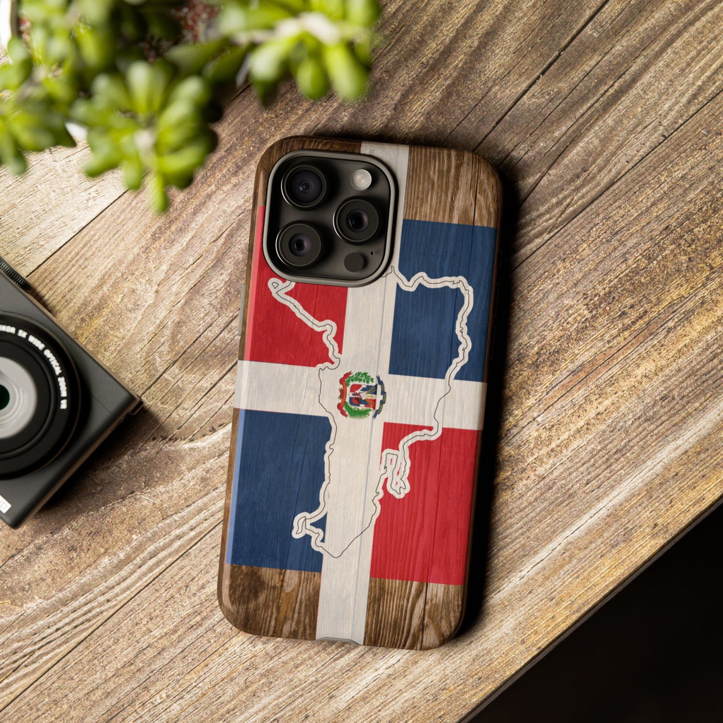 Dominican Republic Flag Phone Map Case Protective Tough Cover Flag of Dominican Pride Hard Plastic Back DR Flag Cover Dominicana