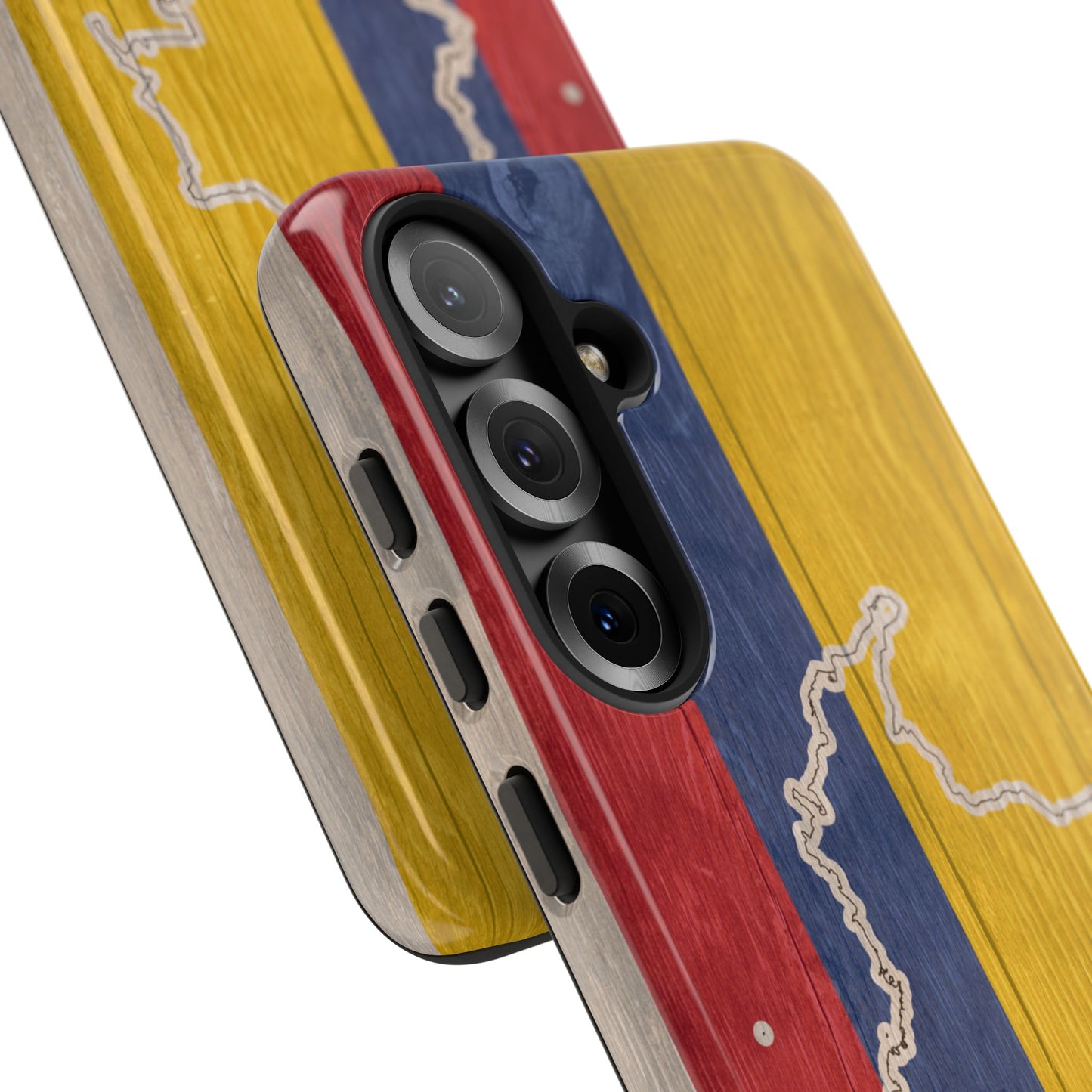 Colombian Flag Map Style iPhone Case Protective Tough Cover Flag of Colombia Samsung Colombian Pride Huawei Hard Plastic Back Colombia Phone