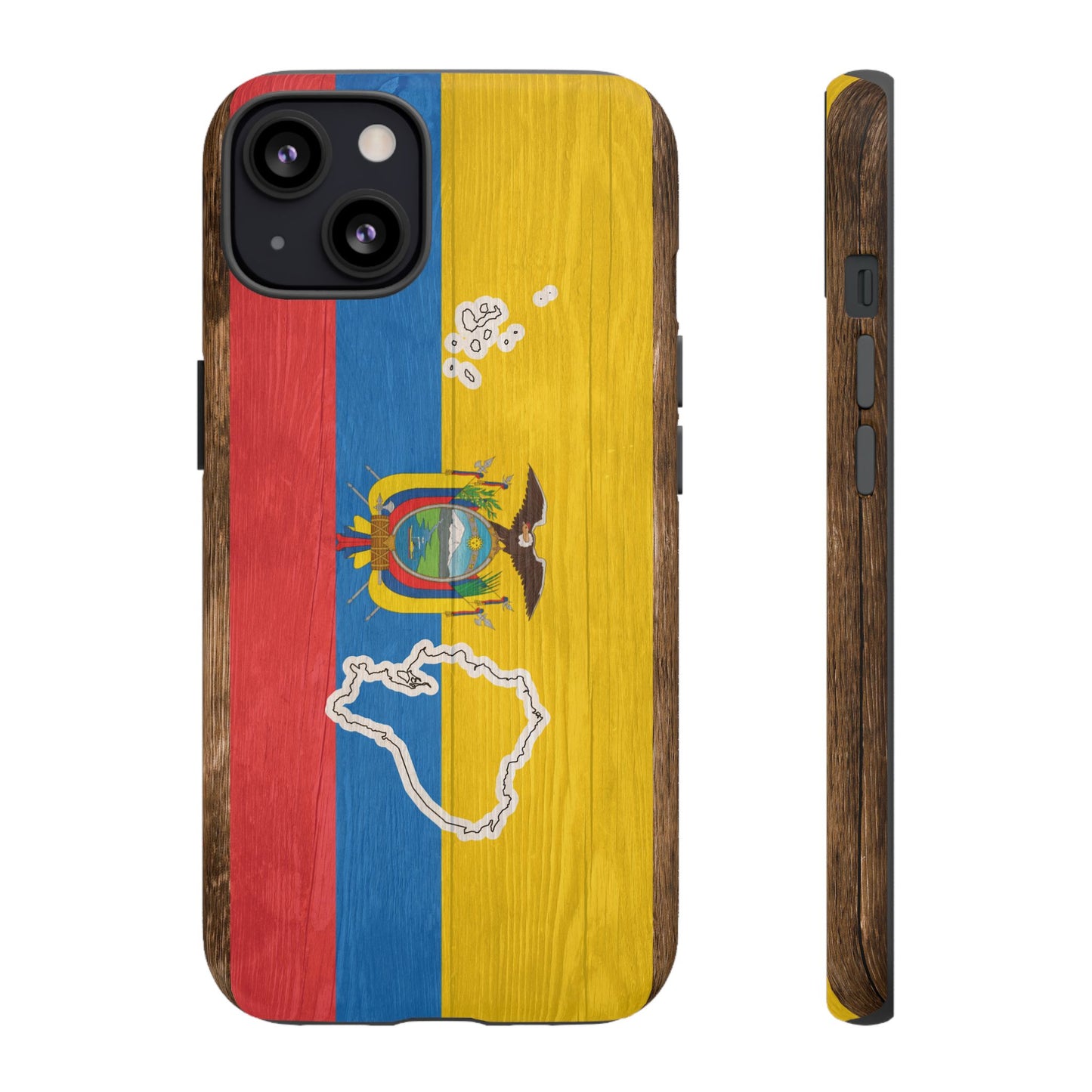 Ecuador Flag Phone Map Case Protective Tough Cover Flag of Ecuador Samsung Ecuadorian Pride Hard Plastic Back Ecuadorian Flag Cover