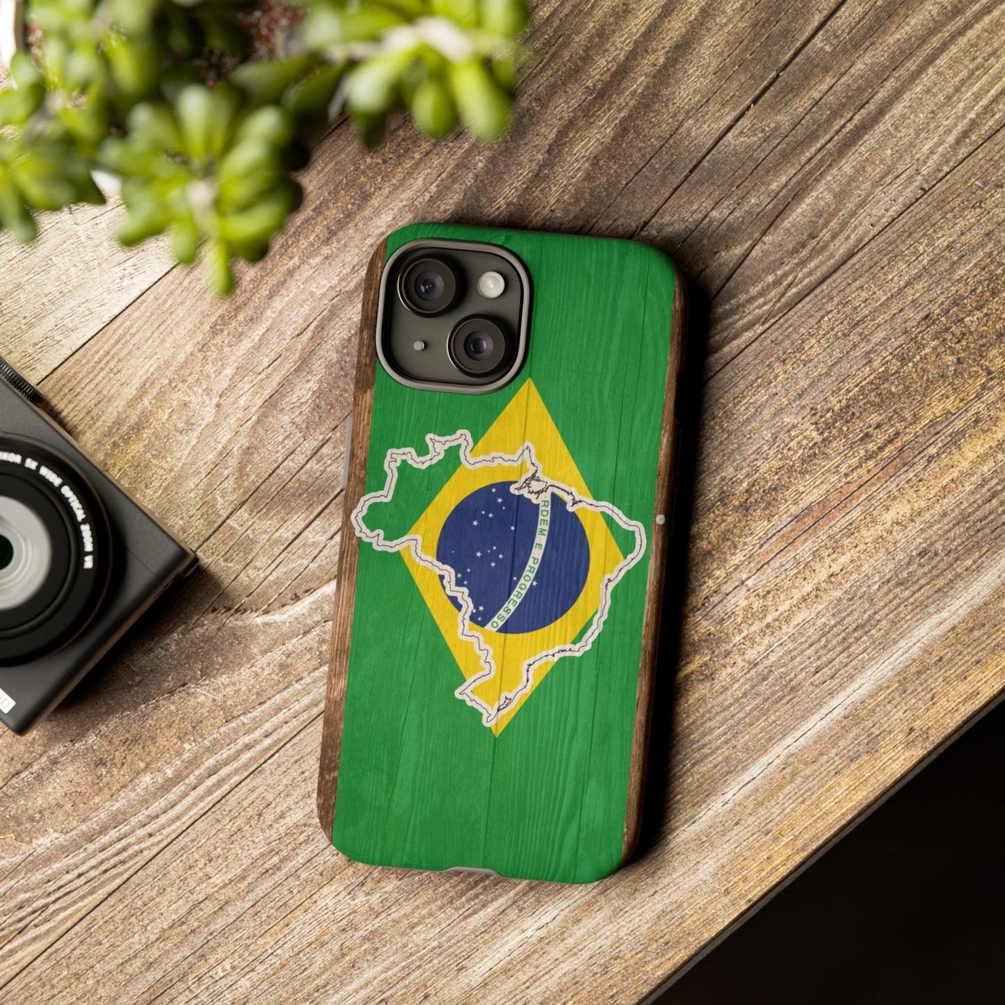 Brazil Flag Phone Map Case Protective Tough Cover Flag of Brazil Samsung Brazilian Pride Hard Plastic Back Brazil Flag Cover