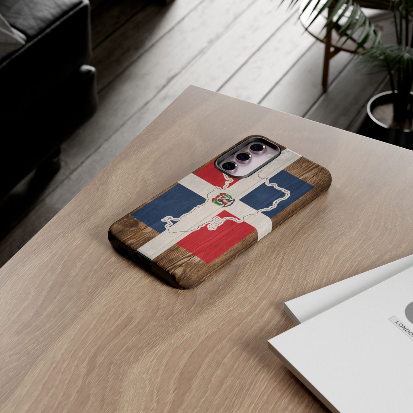 Dominican Republic Flag Phone Map Case Protective Tough Cover Flag of Dominican Pride Hard Plastic Back DR Flag Cover Dominicana