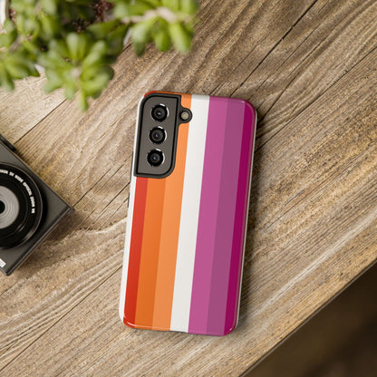 Lesbian Flag tough Impact-Resistant Phone Case