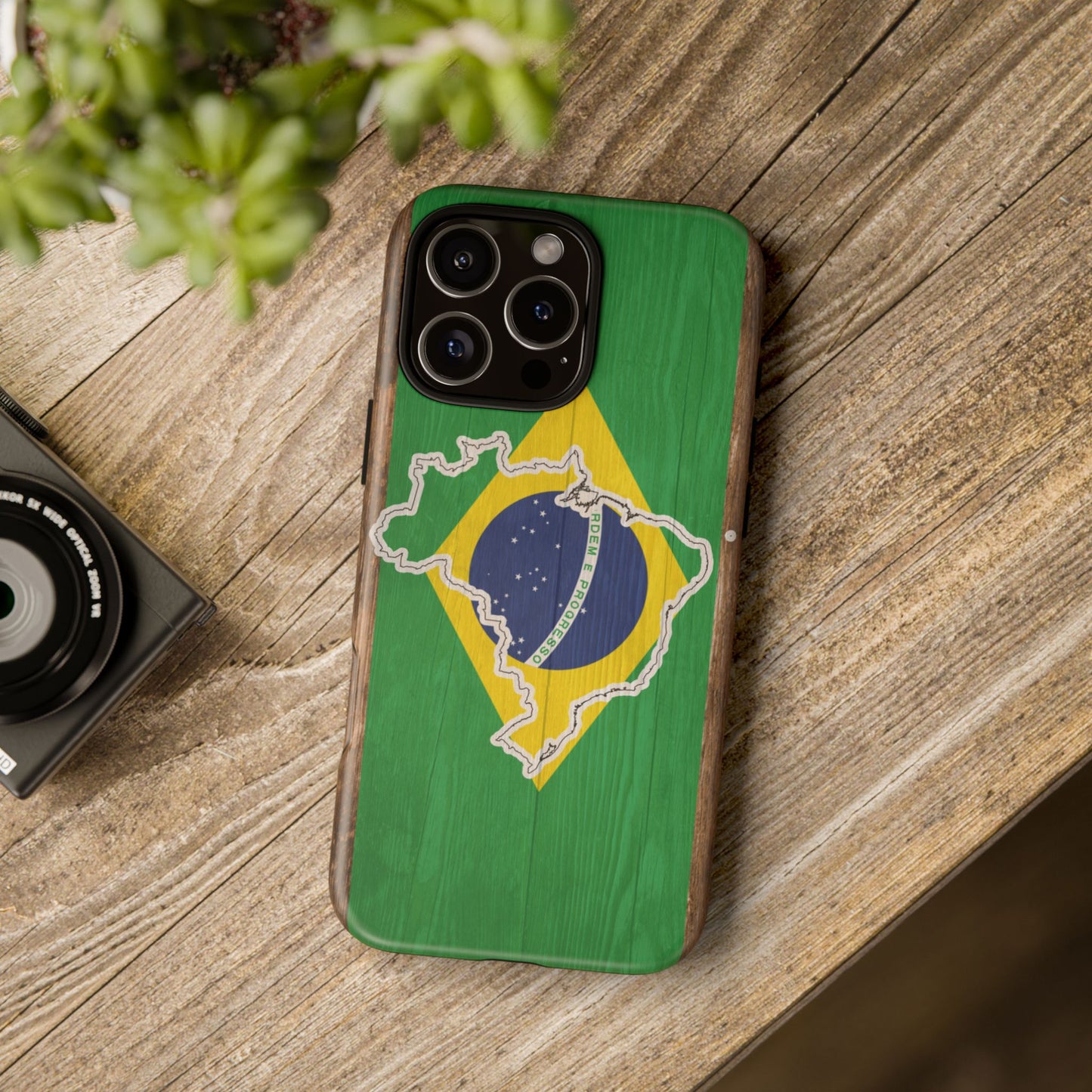 Brazil Flag Phone Map Case Protective Tough Cover Flag of Brazil Samsung Brazilian Pride Hard Plastic Back Brazil Flag Cover
