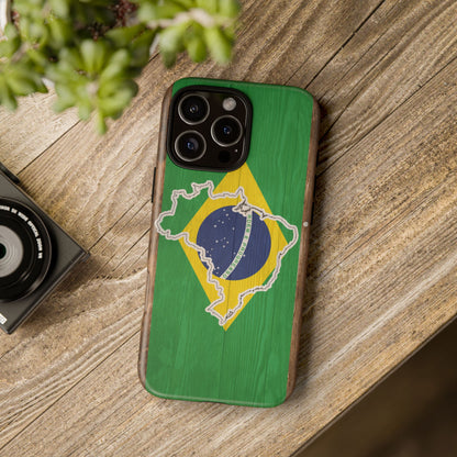 Brazil Flag Phone Map Case Protective Tough Cover Flag of Brazil Samsung Brazilian Pride Hard Plastic Back Brazil Flag Cover