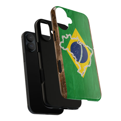 Brazil Flag Phone Map Case Protective Tough Cover Flag of Brazil Samsung Brazilian Pride Hard Plastic Back Brazil Flag Cover