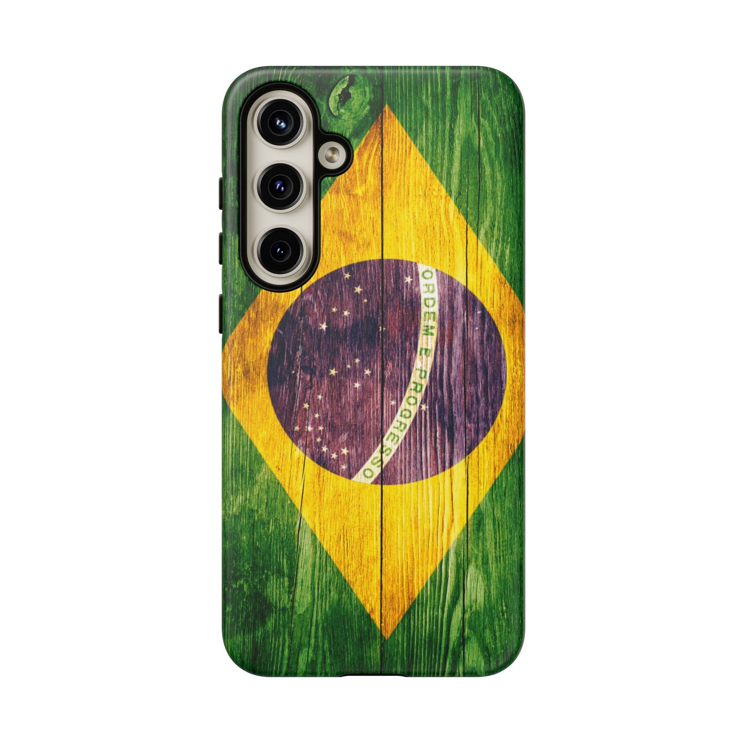Brazil Phone Case Protective Tough Cover Flag of Brazil Samsung Brazilian Pride Hard Plastic Back Brazil Flag Cover IPhone Souvenir Gift Protective Case