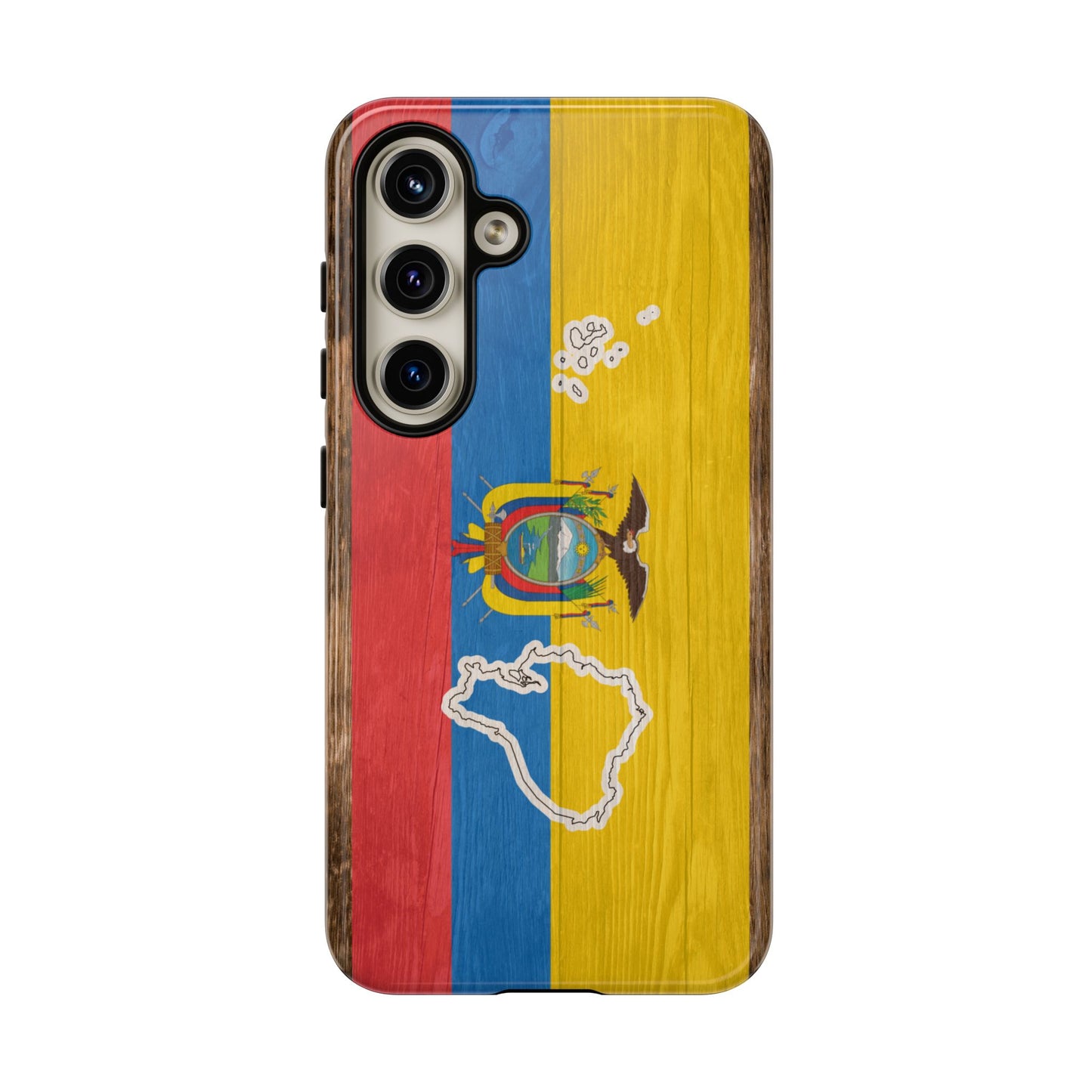 Ecuador Flag Phone Map Case Protective Tough Cover Flag of Ecuador Samsung Ecuadorian Pride Hard Plastic Back Ecuadorian Flag Cover